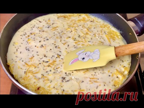 ТЫКВА вкуснее, чем пицца! Быстрая Запеканка из тыквы на сковороде! Простой рецепт!