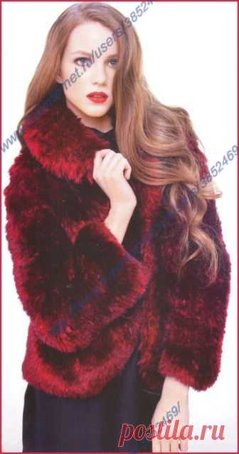 Шубка спицами