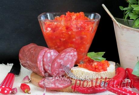 Острая закуска из чеснока и перцев — рецепт с фото пошагово. Как приготовить острую закуску из острого и болгарского и перцев с чесноком на зиму?
