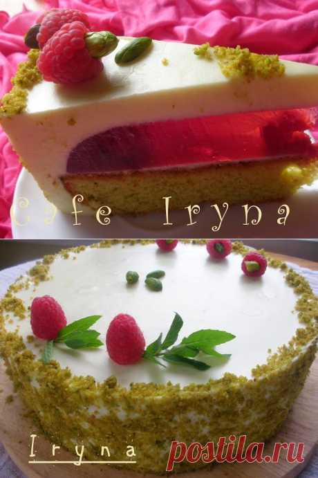 Сafe Iryna: Фисташковый торт с ягодным желе