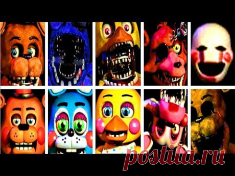 WARNING: ALL FNAF 2 JUMPSCARES!! - YouTube
