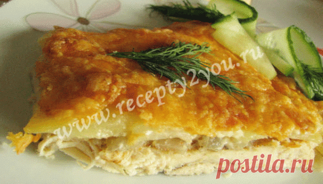Курица в сырной корочке - сочно, нежно и очень вкусно!