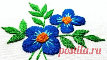 Простая цветочная вышивка для начинающих и тех кто любит шить своими руками! | Швея Рифа | Дзен