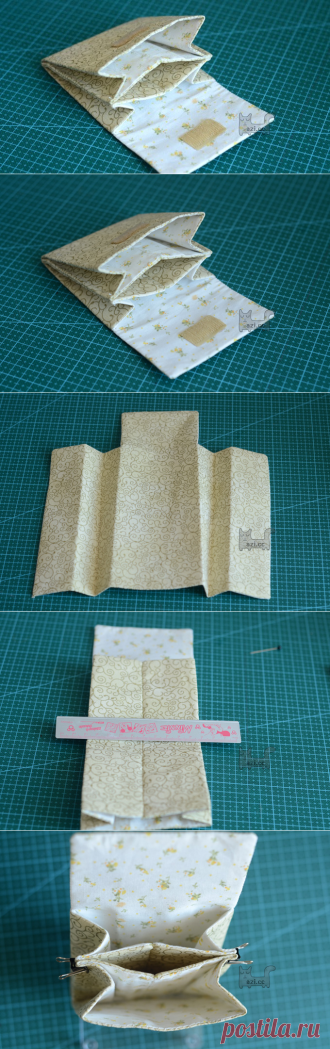 Accordion Wallet / Clutch Tutorial ~ Free-Tutorial.net