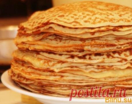 Блины на минеральной воде: рецепт приготовления