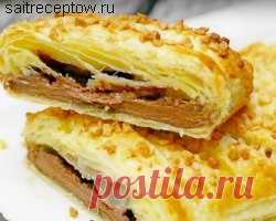 Шоколад в слоёном тесте | Сайт рецептов