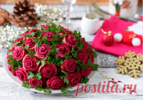Салат «Букет роз» («Сельдь под шубой») | Самые вкусные кулинарные рецепты