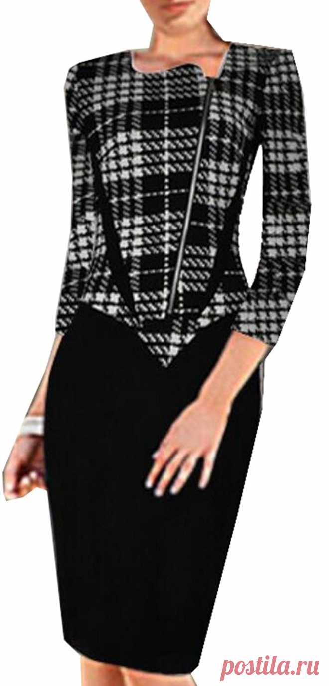 MLG Women's Vogue Color Conjoin Zip Front Cocktail Dress at Amazon Women’s Clothing store: