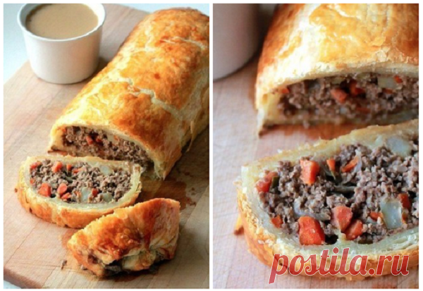 Рулет веллингтон с говяжьим фаршем. Сразит наповал всех гостей!