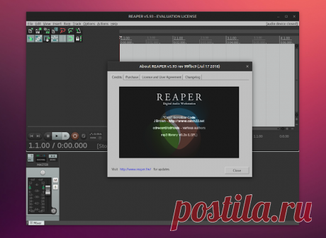 Reaper теперь доступен и для операционных систем на базе Linux REAPER, это популярный инструмент для создания музыки, и разработчики добавили экспериментальную сборку для Linux на свою страницу загрузки с последней версией 5.93.