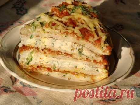 Кабачковый тортик.