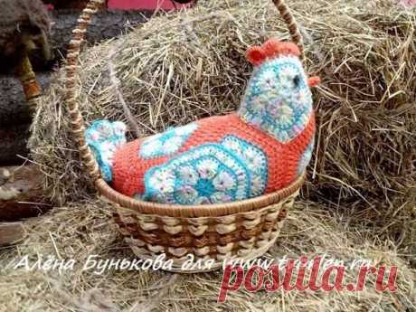 Курочка из мотивов африканский цветок