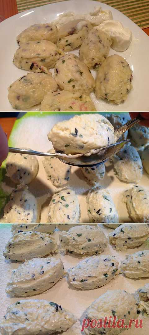 Итальянские ньокки, по нашему - ленивые вареники. Новый вкус.