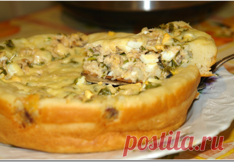 Рыбный пирог за 25 минут