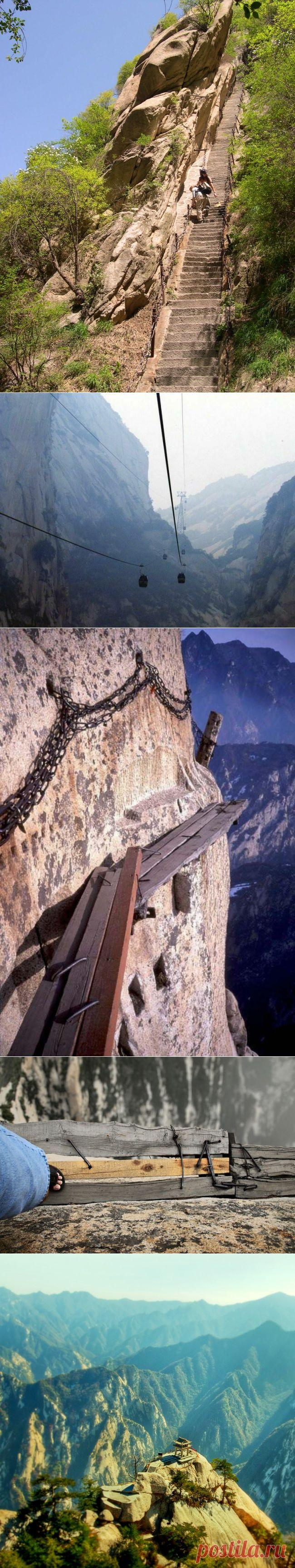 Эта тропинка в Китае — самый опасный маршрут в мире
