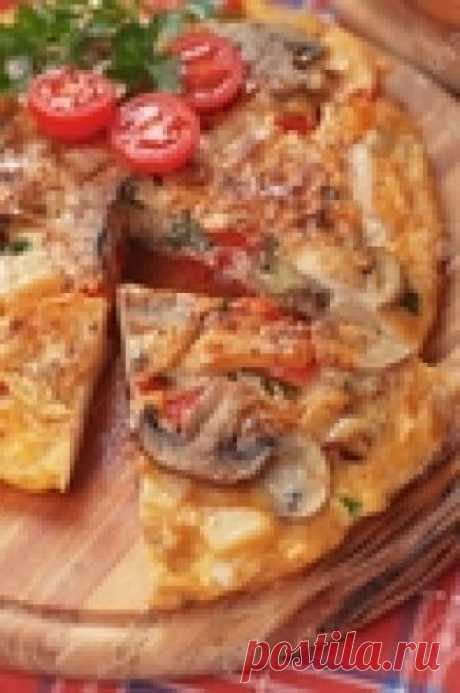 Фриттата с курицей и овощами