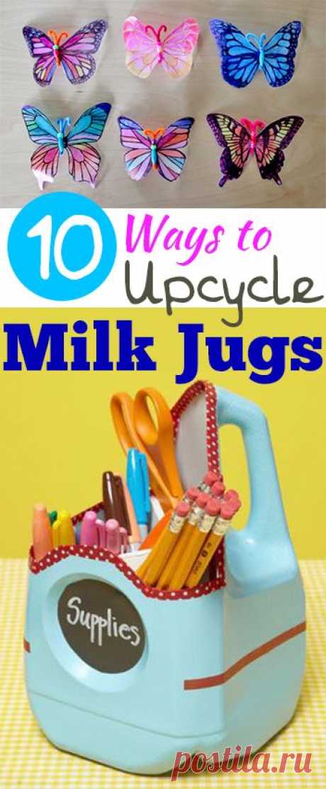 10 Ways to Upcycle Milk Jugs - My List of Lists