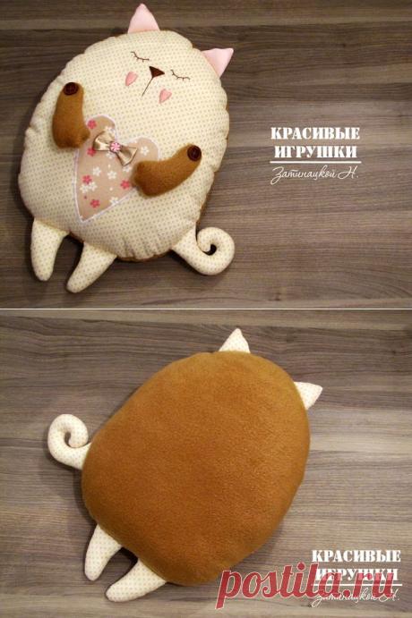 Мастер-класс от Натальи Затинацкой Подушка котенок "Сплюшка" • Кошки Мира