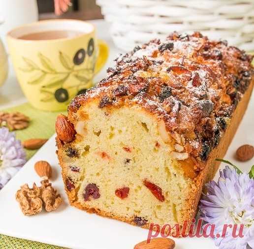 КЕКС С КУКУРУЗНОЙ МУКОЙ И КЛЮКВОЙ
