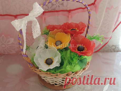 Маки из капрона. Мастер-класс