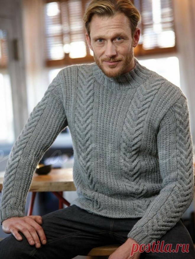 Вязаные пуловеры, жакеты для мужчин. Фото-идеи модных новинок мужских вязаных моделей с подиума. | Ирина СНежная & Вязание | Яндекс Дзен