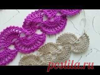 Ажурное ленточные кружево. МК крючком | magichook - волшебный крючок Пульс Mail.ru Подробное видео с разбором схемы как можно связать кружево для шарфика-боа, повязочки, поясочка на ваш выбор. Вязание простое - все что нужно уметь это столбики без накидка и с накидами.