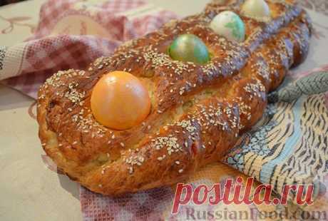 Рецепт: Греческий пасхальный хлеб на RussianFood.com