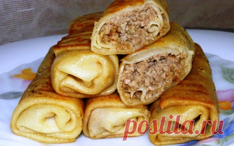 Блинчики с мясом