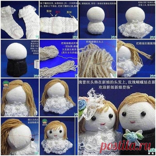 10 простых ИГРУШЕК из НОСКОВ с МК