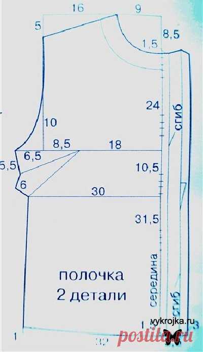 ШИТЬЕ ДЛЯ ПОЛНЫХ). ВЫКРОЙКА на размер 164-108-116.
