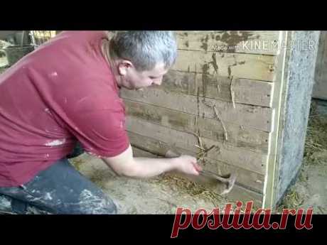 Секреты новой технологии, дом из соломы. Stampfstroh.  Straw house, rammed straw.