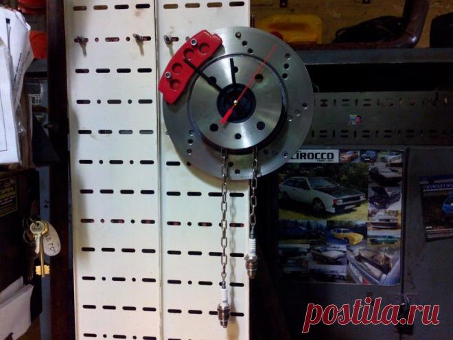 Суровые мужские часы из тормозного диска