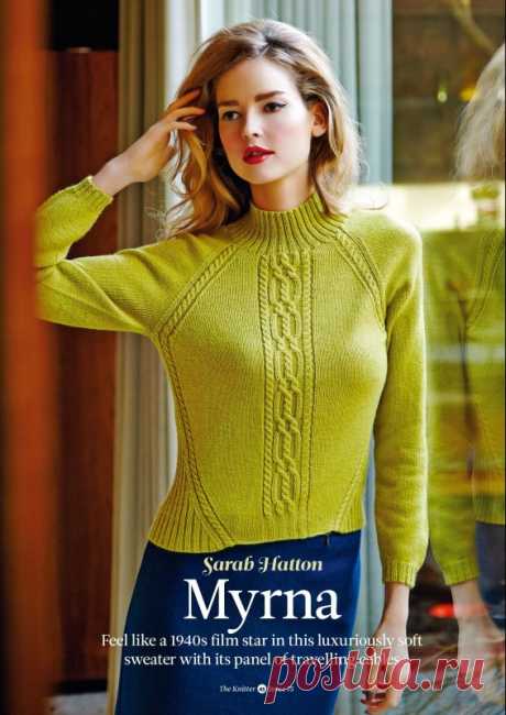 Джемпер женский с косами MYRNA - Вяжи.ру