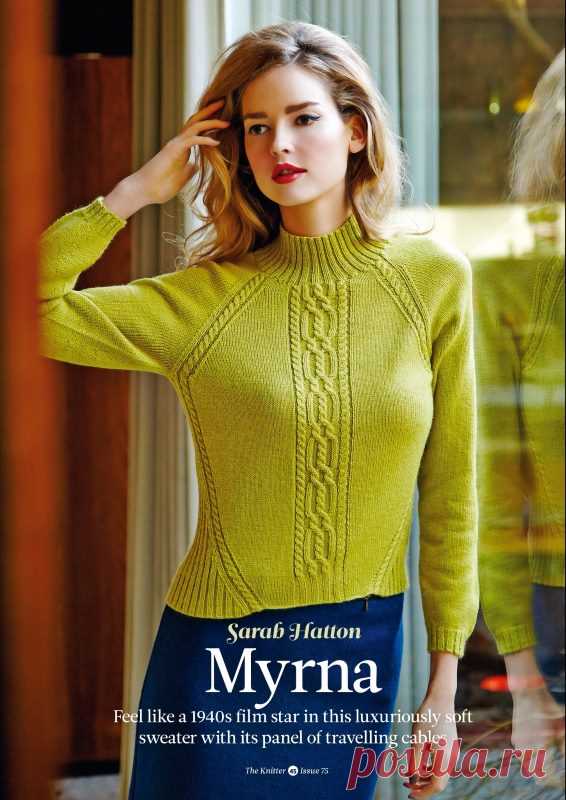 Джемпер женский с косами MYRNA - Вяжи.ру