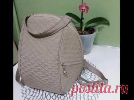 Стеганый рюкзак (своими руками) - Полный МК бесплатный https://www.youtube.com/watch?v=tjAINZbkG2U