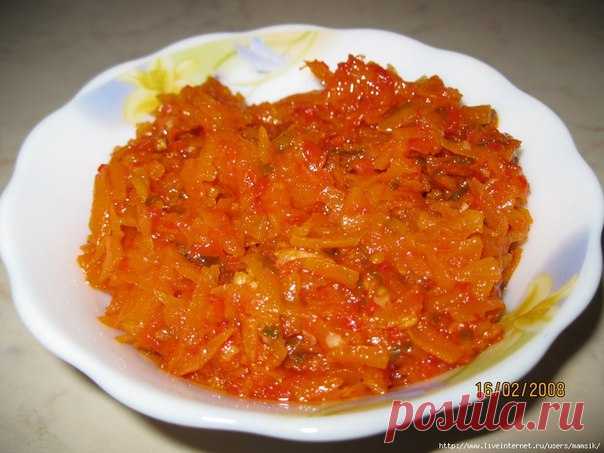 Зимний салат из моркови 