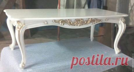 Купить Столик журнальный - белый, стол, столик журнальный, столик, стол из дерева, мдф 16мм