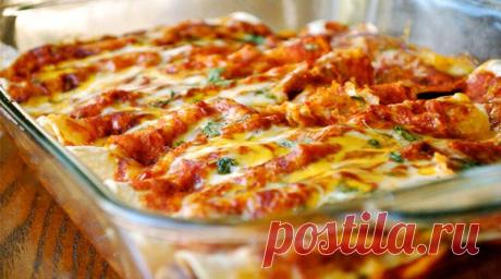 Ленивая лазанья. Вкусное блюдо на скорую руку Лазанья получается отменно вкусным. Сохрани рецепт! Вместо пластин для лазаньи используется тонкий...
