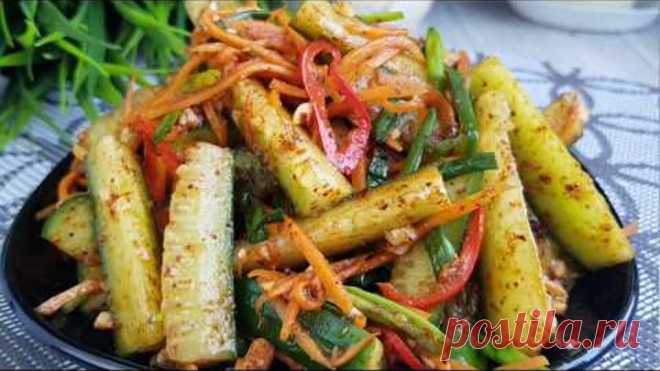 ОГУРЦЫ ПО КОРЕЙСКИ БЫСТРО И ВКУСНО ПОКОРЯЕТ СРАЗУ