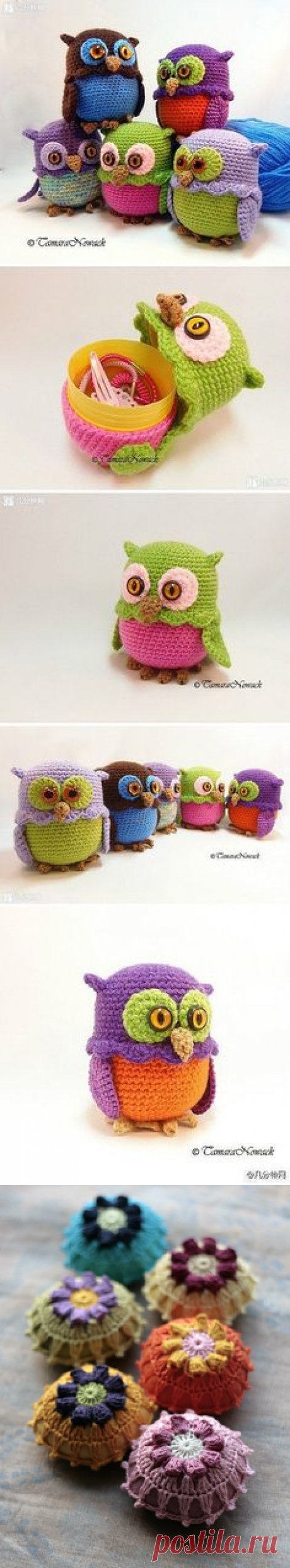 Owl crochet crochet handmade DIY storage box / Разное / Совушки / Pinme.ru / Pinme