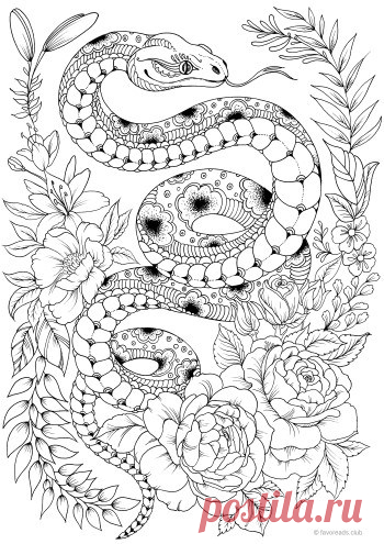 Víbora - Favoreads Coloring Club