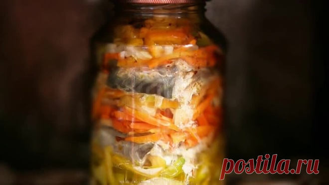 ВКУСНАЯ РЫБА В БАНКЕ.СКУМБРИЯ С ОВОЩАМИ В ДУХОВКЕ.
