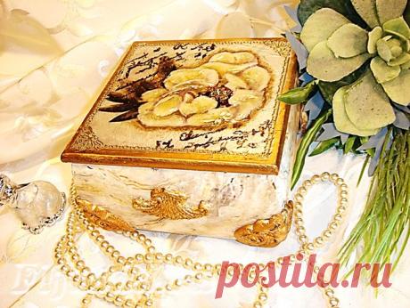 2 часть видео мастер-классов по декору 3 шкатулок с имитациями натуральных камней. | Творческая мастерская Марины Трублиной
