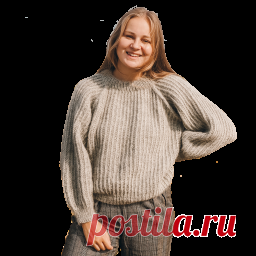 Рельефное вязание, объёмная резинка. Полупатентная резинка. Пуловер с рукавами-баллон   дизайнер Рета Пеллика  Размеры: 32/34 (36/38) 40/42 (44/46) 48/50 (52/54)Ширина изделия по обхвату груди: 92 (100) 110 (122) 134 (144) смДлина изделия: 49 (51) 53 (56) 59 (61) смДлина рукава по внутреннему шву: 43 (44) 45 (46) 47 (48) см  Вам...