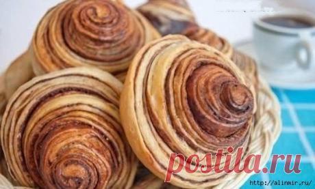 Булочки Зебра с шоколадной прослойкой