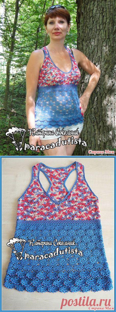 Ажурная борцовка - Вязание - Страна Мам