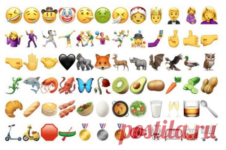 Эмодзи, которые добавила Apple в iOS 10.2