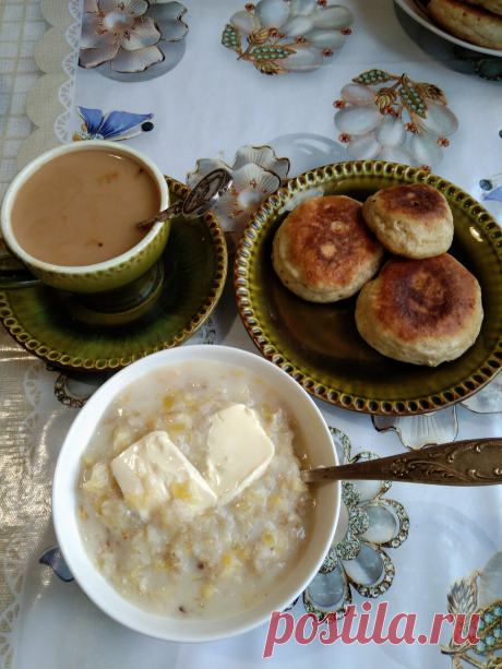Что я ем на ПП.Овсяная каша. Оладьи из ржаной муки. Шоколадное пирожное. Щи. Тыквенное пюре.Лаваш с сыром. Киви.Картофель с яйцом.Салат. | Будни российской пенсионерки.ПП. | Дзен