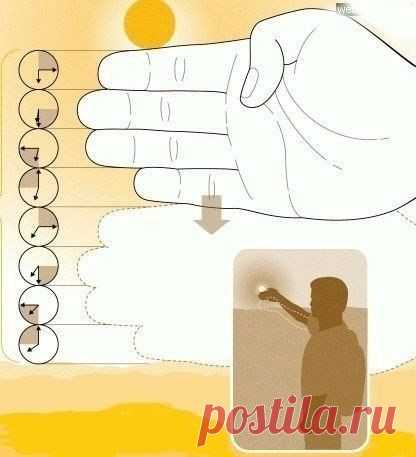Определяем время до захода солнца.