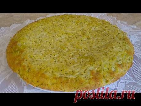 Все в шоке, готовлю из сырой капусты! Простой рецепт домашнего пирога #Капустный​ заливной пирог#
